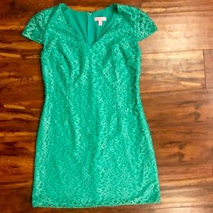 Lilly Pulitzer Teal Metallic Dress - Size M